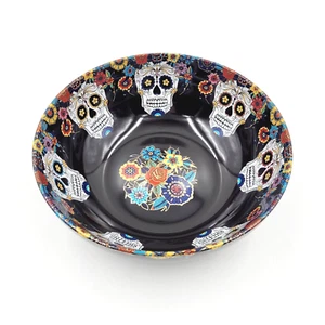 Williams Sonoma Day of the Dead Skull Large Candy Bowl Dia de Los Muertos NEW - Picture 1 of 4