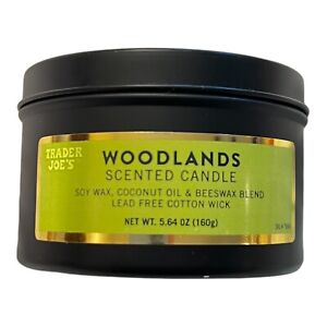 New Trader Joe’s Woodlands Scented Candle, Soy Wax, Coconut Oil & Beeswax Blend