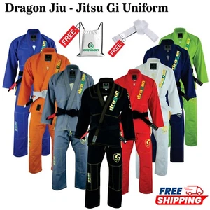 Brazilian Jiu Jitsu Gi Kimonos Grappling All color 350 GSM Dragon PROFESSIONAL - Picture 1 of 86