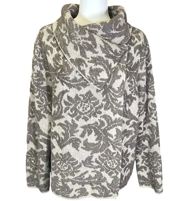 Cárdigan suéter para mujer Chico's talla 3 - XLarge marrón Ryder cachemir metálico Foto 1 de 4