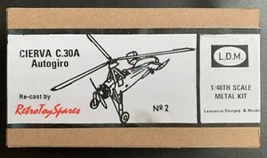 Cierva C.30 Autogiro 1/48 Weißmetall Kit von LDM - Bild 1 von 2