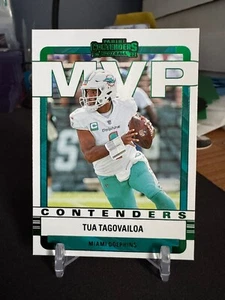 Tua Tagovailoa 2022 Contenders MVP #MVP-TTA Green DOLPHINS - Picture 1 of 2