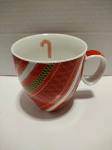 Starbucks Coffee Christmas Ribbon Candy Mug 2005 Coffee Tea Cocoa Red/Green - Picture 1 of 4