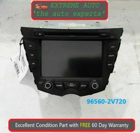Hyundai Veloster 2012-2015 receptor de pantalla de radio CD satélite OEM 96560 2V720 Foto 1 de 4