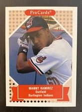 1991-92 ProCards Tomorrow's Heroes: # 62 Manny Ramirez NM-MT OR BETTER