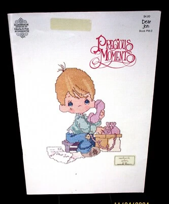 Precious Moments Dear Jon Counted Cross Stitch Booklet PM-3 New 2nd Printing - Image 1 of 4