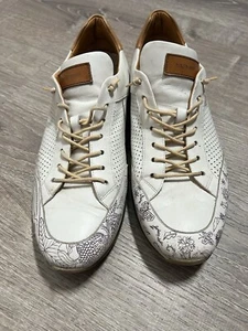 Magnanni Custom White Laced Shoes- 9 1/2 - Picture 1 of 9
