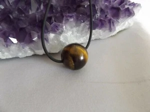 Kugel Anhänger aus Tigerauge 01 * 20 mm * Chakra Arbeit - Bild 1 von 2