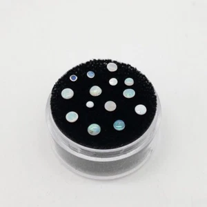 $1200 1ct ROUND CUT Natural Lightning Ridge OPAL Loose GEM LOT - Picture 1 of 5