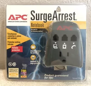 APC SurgeArrest Notebook Laptop Surge Protector 400V Rated Model PNote1 New - Picture 1 of 2