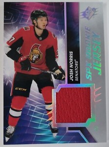 2020-21 SPX Rookie Jersey Josh Norris Ottawa Senators   20-21