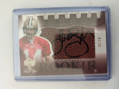 🏆 2002 Sweet Spot Gold Rookie Auto /25 J.T. O'SULLIVAN RC #154 SAINTS - Image 1 of 2