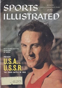 7-20-59 SPORT ILLUSTRIERT USA VS UDSSR SPUR UND FELD KUZNETSOV AUF COVER - Bild 1 von 1