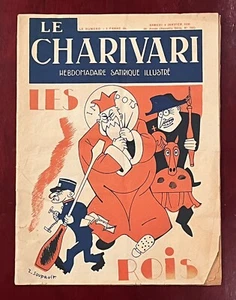 Vintage illustrated MAGAZINE "Le Charivari" Paris 1930 political satire humor - Picture 1 of 6
