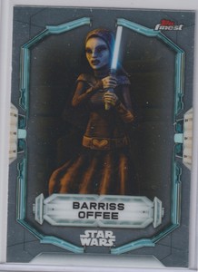2022 Topps Finest Star Wars Barriss Offee The Clone Wars Base Card No10