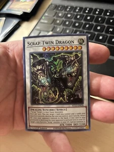 SCRAP TWIN DRAGON KICO-EN038 SUPER RARE NM Yugioh Card - Picture 1 of 2