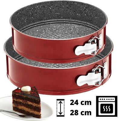 Springform Kuchenform Backform Tortenform rund auslaufsicher Klammer Blech 24/28 - Bild 1 von 2