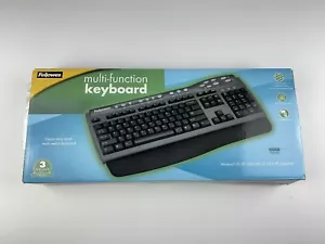 Fellows PS/2 Wired Keyboard Multi Function 4 Internet 7 Multimedia 3 Power Keys - Picture 1 of 4