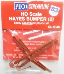 HO Scale Peco SL-8340 North American Style Code 83 Hayes Bumper Kit pkg (2) - Picture 1 of 3