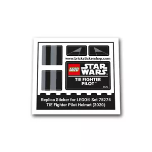 Replacement Sticker for Set 75274 - TIE Fighter Pilot Helmet - Picture 1 of 2