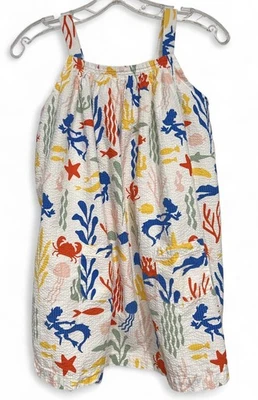 NWT Disney Store Girls Dress Sz 7/8 Luca Seersucker Sun Dress NWOT - Image 1 of 4