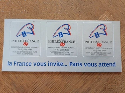 3 Vignettes Cinderella Stickers Philex France 1989 avec Inscriptions TTB - Photo 1/2