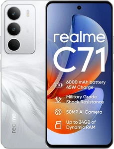 C71 Smartphone 4G,6+128Gb,Batteria 6000 Mah,Ricarica Rapida 45 W,Fotocamera AI D - Foto 1 di 11