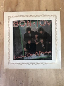 BON JOVI [ LIVIN ON A PRAYER ] 1980’S GLAS SPIEGEL / BILD 6x6  - Bild 1 von 4