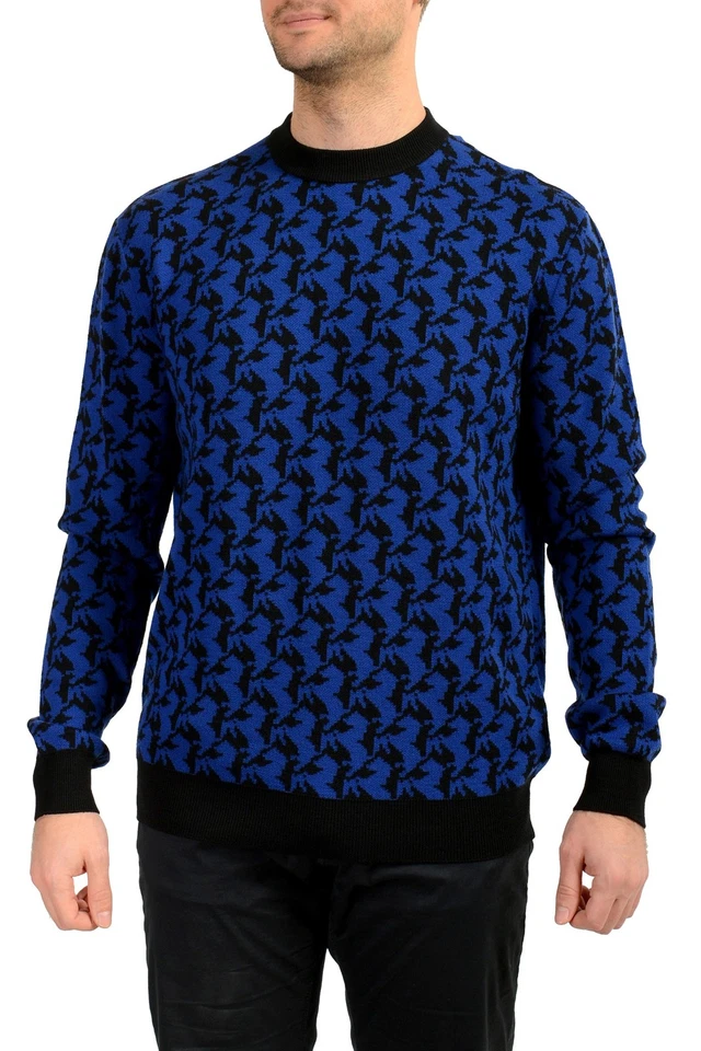 Scuderia Ferrari Men's Cavallino Pixelated 100% Wool Pullover Sweater US M IT 50 - Image 1 of 4