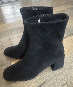 Silent D Anthro Damenstiefel schwarz Wildleder Carina Reißverschluss Größe 37/US 7/7,5 EUC - Bild 1 von 7