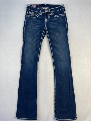 Women’s True Religion Jeans Becky Super T Sz 26 Bootcut Y2k Flap Pockets 28x33.5 - Image 1 of 4