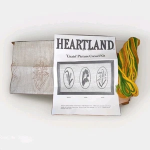Heartland "Grain" Picture Crewel Kit De Colección Nuevo de Lote Antiguo - Imagen 1 de 4