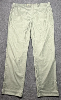 Pantalones de vestir LRL Ralph Lauren para hombre 38x32 verde elástico bolsillos delanteros planos Foto 1 de 4
