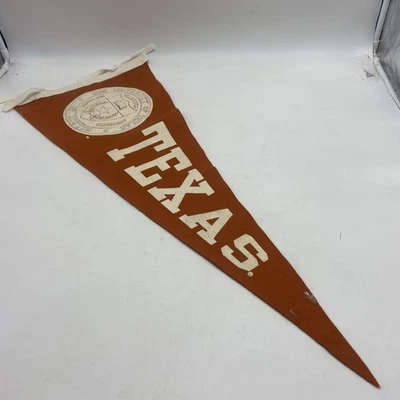 The University of Texas Longhorns Pennant Banner Collegiate Pacific Orange Felt - Image 1 of 4