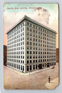 Minneapolis MN-Minnesota, Security Bank Building, c1911 Vintage Postcard - Picture 1 of 2