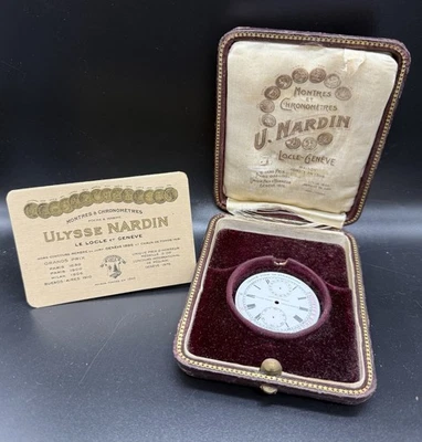 Vintage Ulysse Nardin Medical Chronograph WATCH Only Box , Papers And Dial Rare - Image 1 of 4