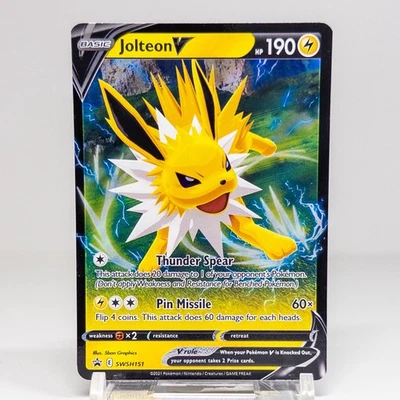 Jolteon V SWSH151 SWSH: Sword & Shield Promo Cards Holo NM - Image 1 of 2