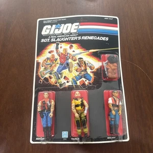 GI Joe Sgt Slaughters Renegades 3.75" Action Figure Set 1987 MOC - Picture 1 of 8