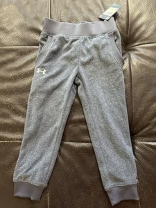 Under Armour Boys Gray Fleece Sweat Pants Sz 4T - Picture 1 of 1