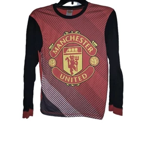 FC MANCHESTER UNITED Manu TRAINING Long Sleeve TOP SHIRT SOCCER FOOTBALL Youth M - Picture 1 of 4