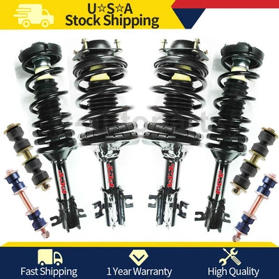 8 Front Rear Shocks Struts Sway Bar Link For Mercury Tracer 1.8L 1996 1995 1994 - Image 1 of 4