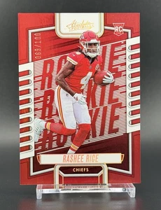 Rasher Rice [RC] - 2023 Absolute Red Rookie Prizm /100 | Color Match - Chiefs - Picture 1 of 3