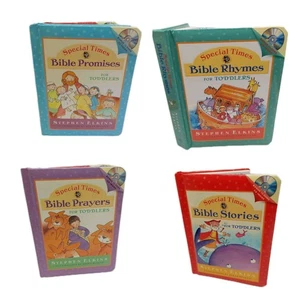 Bible Promises and Songs for Toddlers 4 books & CD's With Carrying Case - Picture 1 of 19