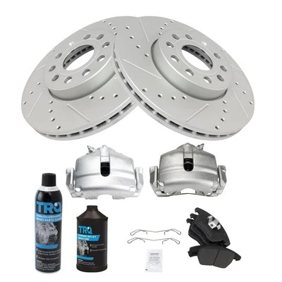 TRQ BKA52273 Brake Kit For Volkswagen Jetta 2005-2015 Front 1K0698151E Foto 1 de 4