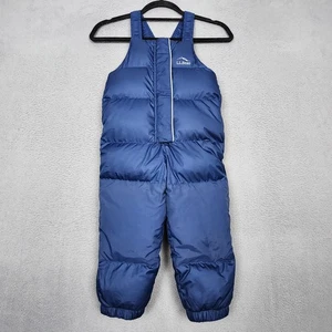 L.L.Bean Schnee Trägerhose Kleinkind 4T blau DownTek isoliert Puffer Winter Ski - Bild 1 von 16