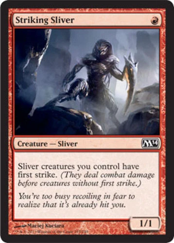 MTG - Striking Sliver - Magic 2014 - NM, English Magic FLAT RATE SHIP - Image 1 of 1