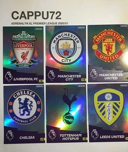 CLUB CREST-TROPHY CARDS -ADRENALYN XL PREMIER LEAGUE 2020/21 PANINI- - Foto 1 di 23