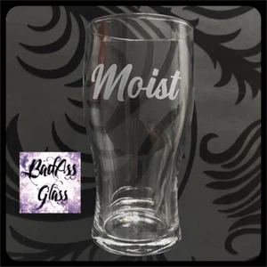 Bicchiere birra pinta MOIST maleducato cattivo divertente giuramento offensivo adulti cervo regali! π - Foto 1 di 12