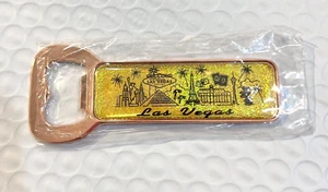 Las Vegas Bottle Opener Refrigerator Fridge Magnet Souvenir Casinos Travel Gift - Picture 1 of 21