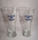 COLLECTIBLE LOT OF 2  VANCOUVER CANUCKS BEER DRINKING GLASSES NHL HOCKEY LOGO